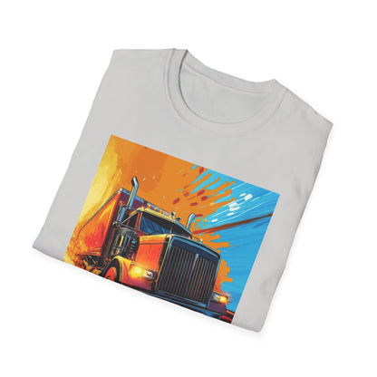 Orange Semi Truck T-Shirt