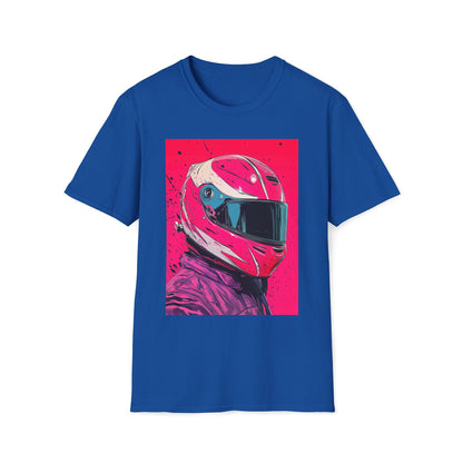 Pink Racing Helmet T-Shirt