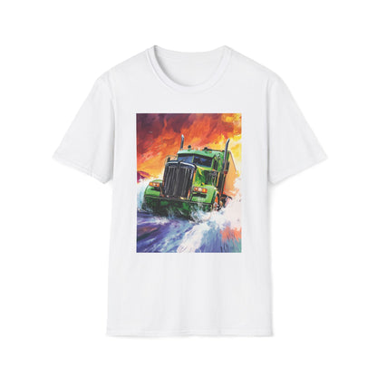 Green Semi Truck T-Shirt