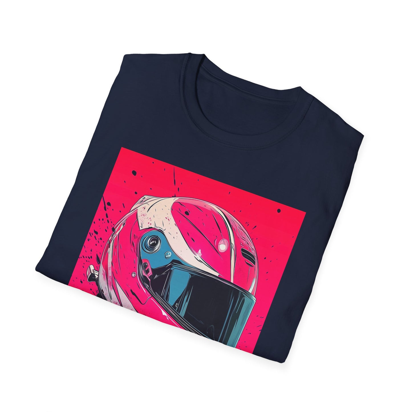 Pink Racing Helmet T-Shirt