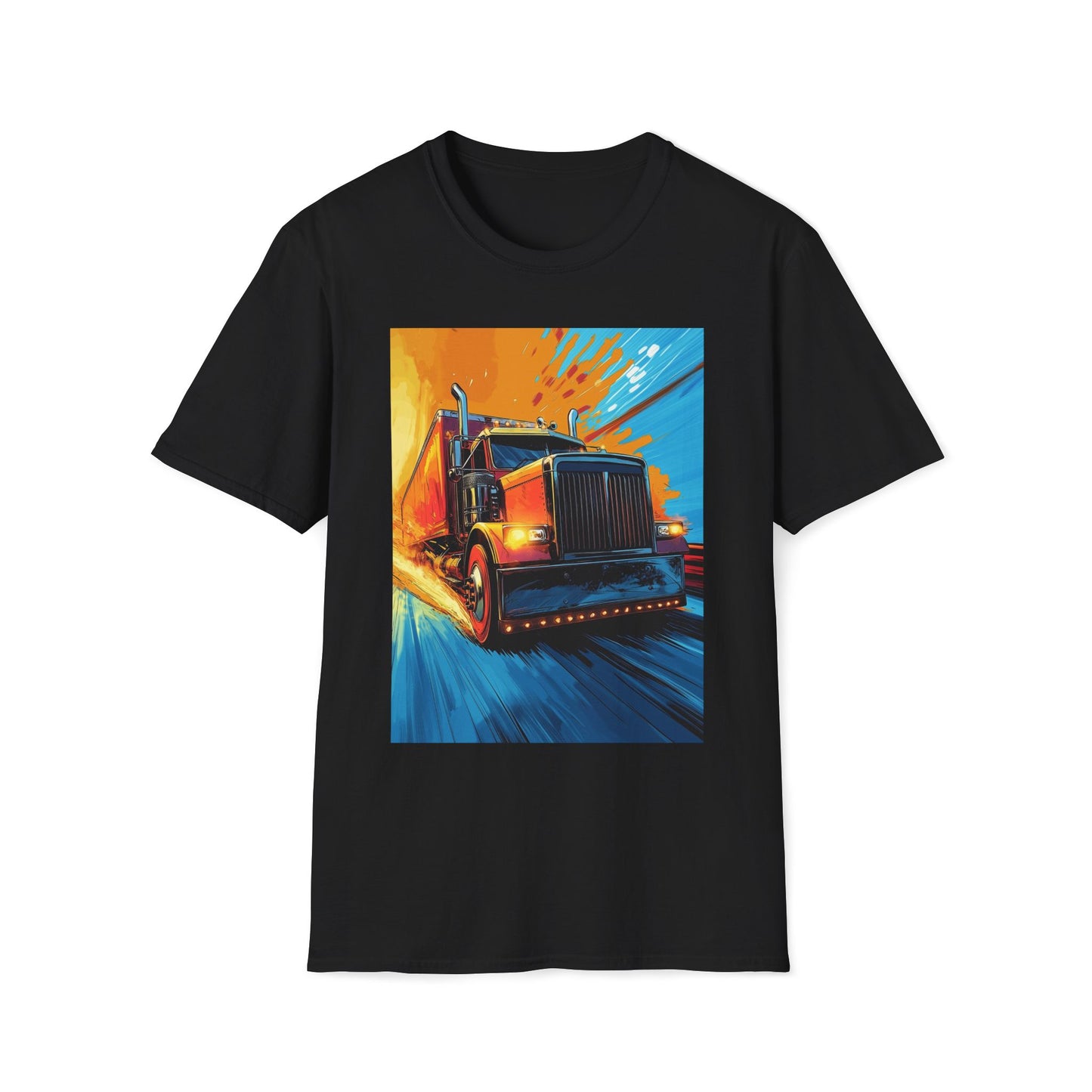 Orange Semi Truck T-Shirt