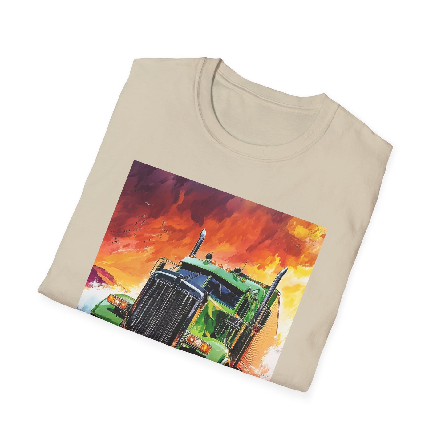 Green Semi Truck T-Shirt