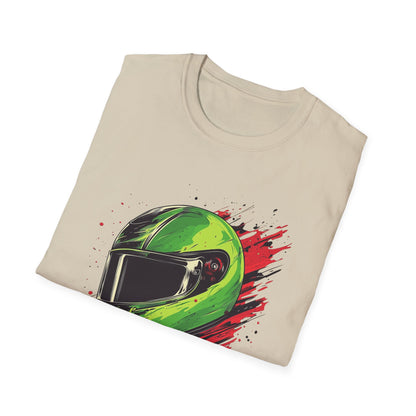 Green Racing Helmet T-Shirt