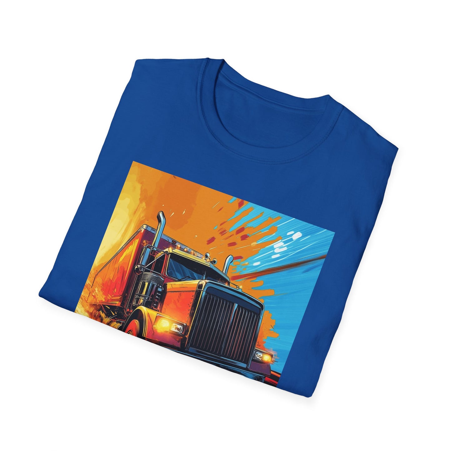 Orange Semi Truck T-Shirt