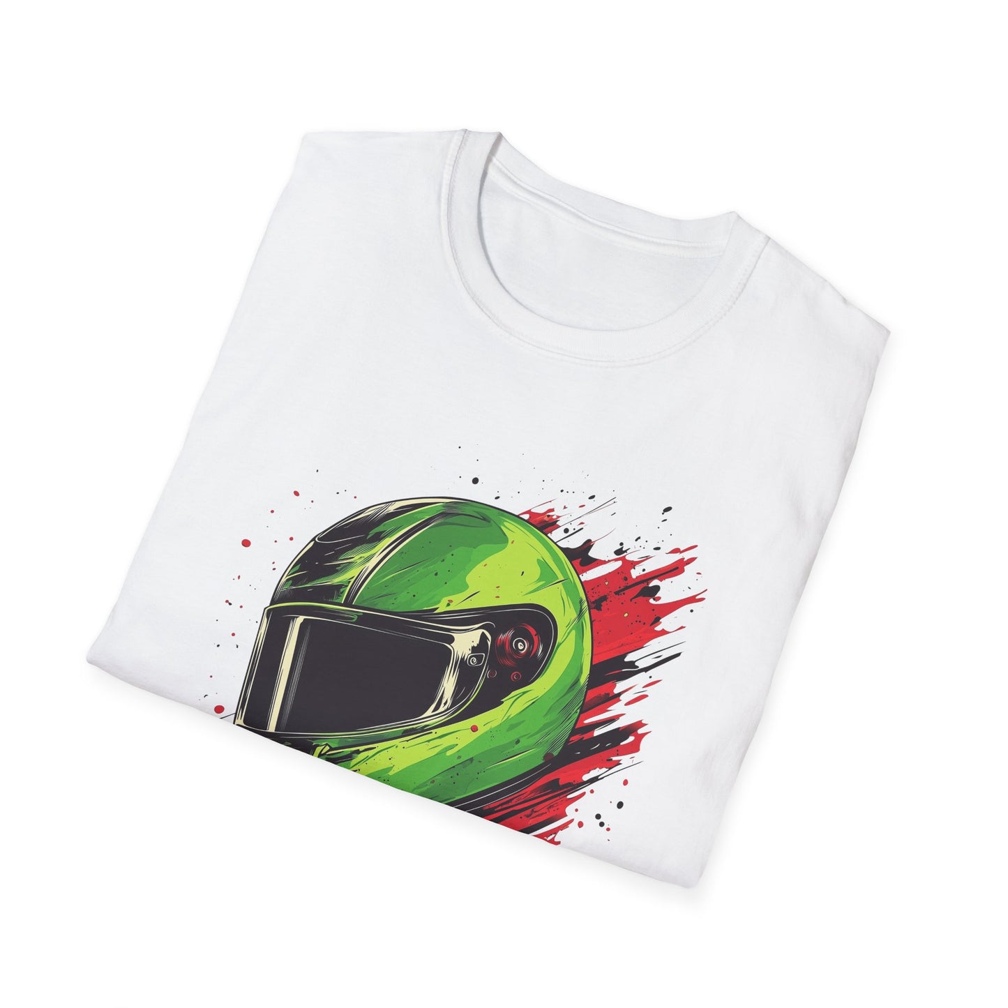 Green Racing Helmet T-Shirt