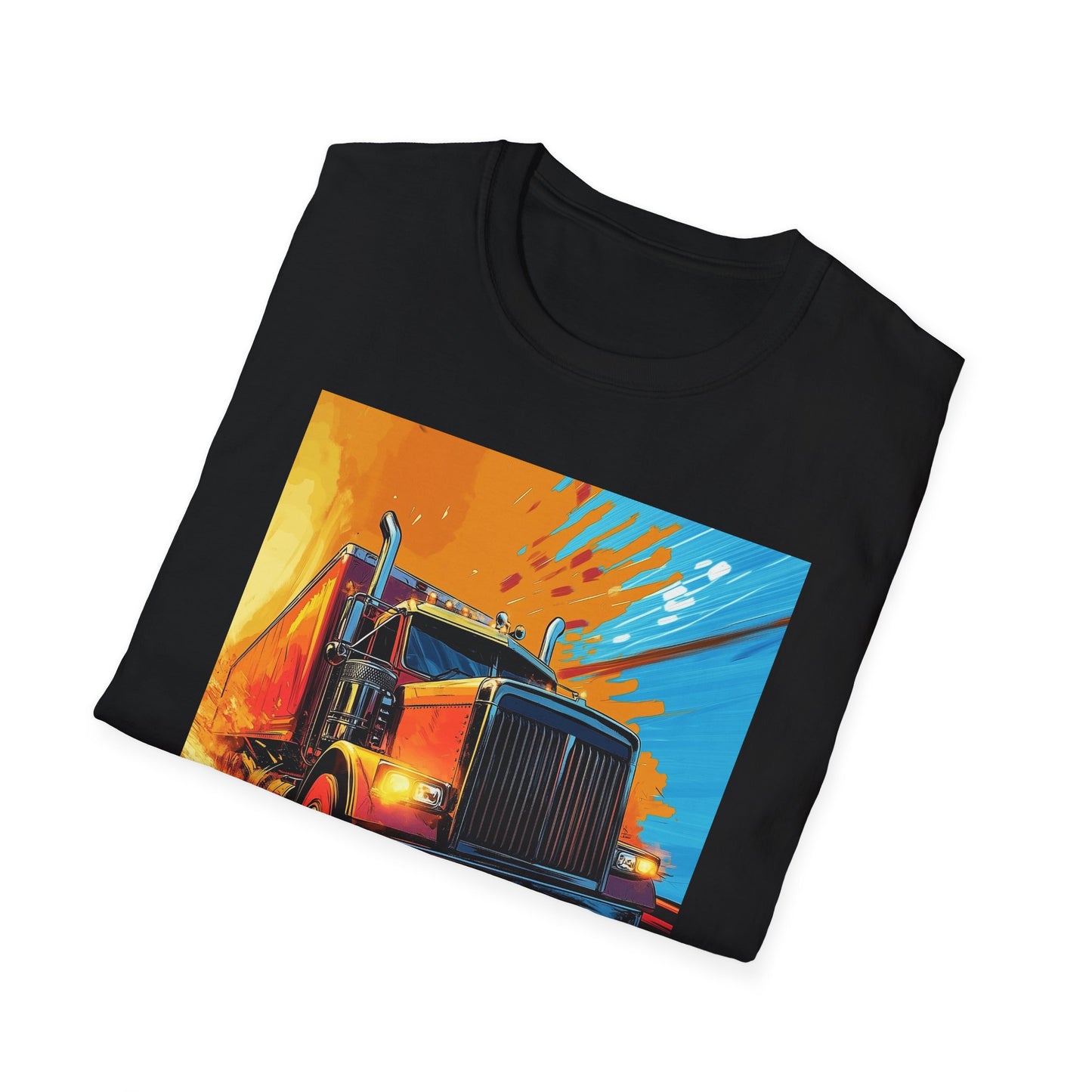 Orange Semi Truck T-Shirt