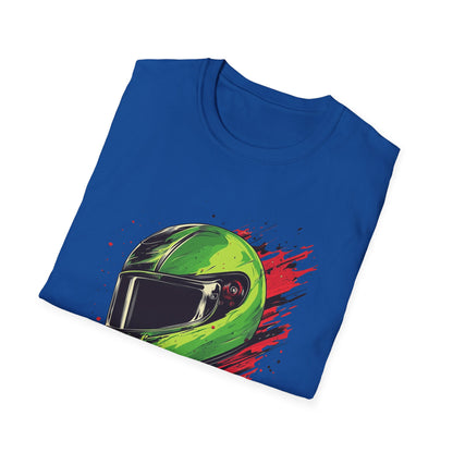 Green Racing Helmet T-Shirt