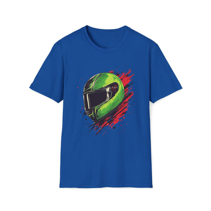 Green Racing Helmet T-Shirt