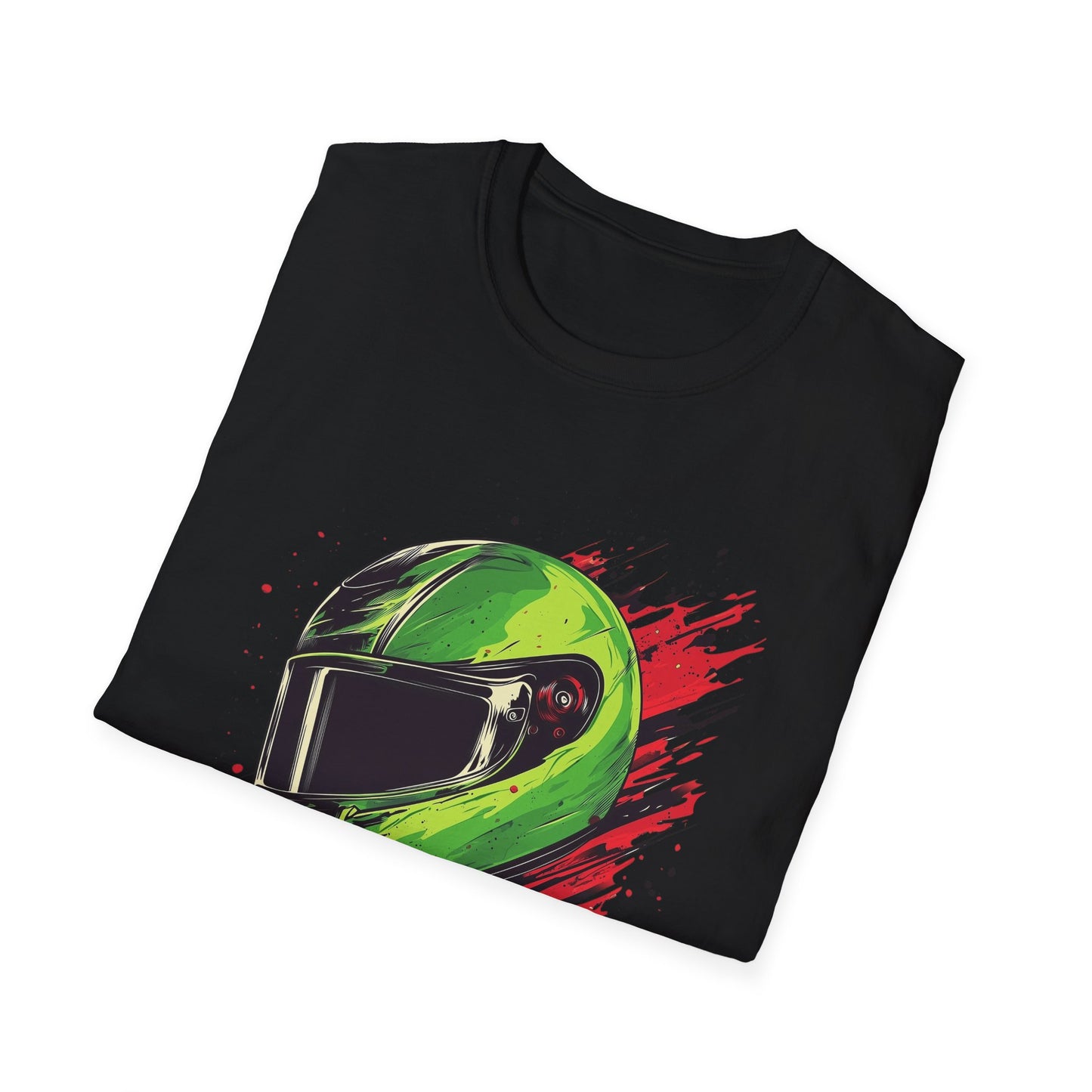 Green Racing Helmet T-Shirt