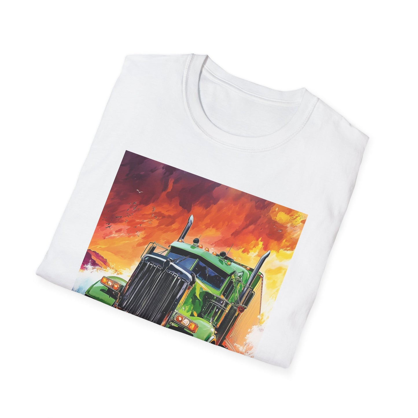 Green Semi Truck T-Shirt