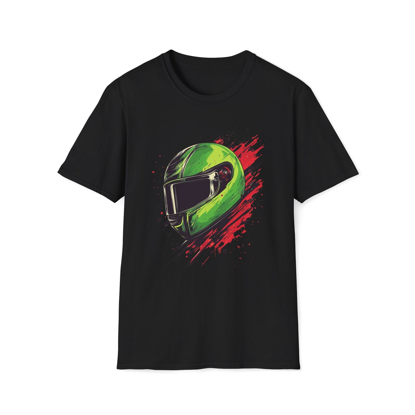 Green Racing Helmet T-Shirt