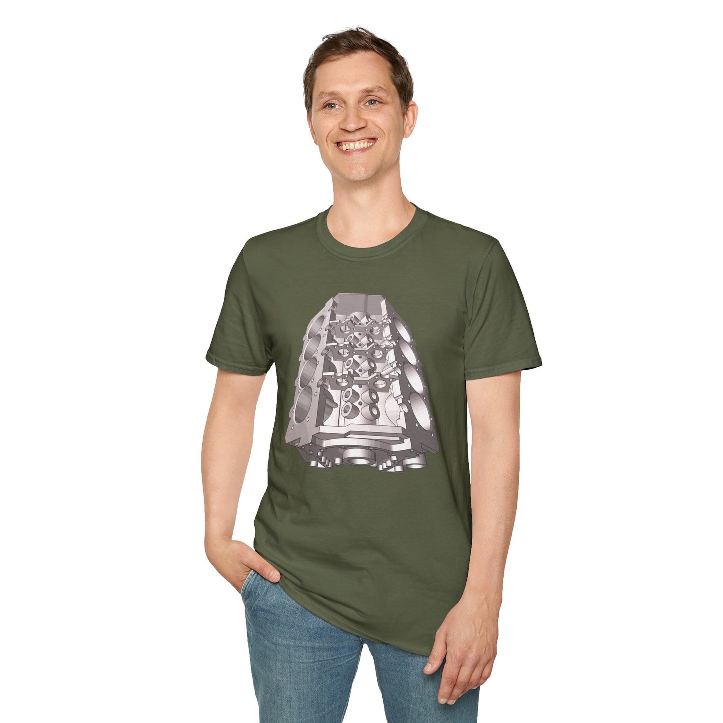 V8 Engine Block T-Shirt