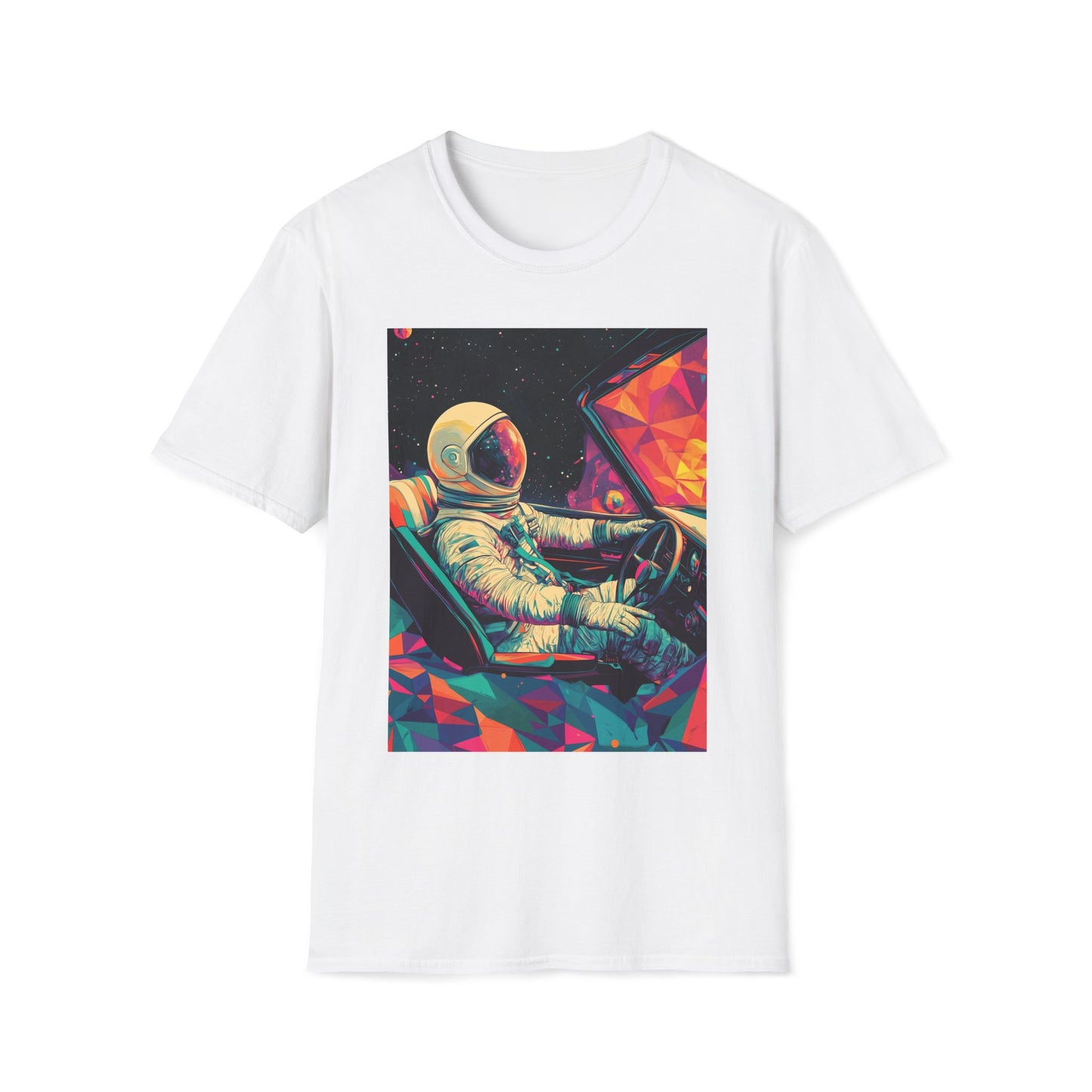 Astronaut Driving In Space T-Shirt