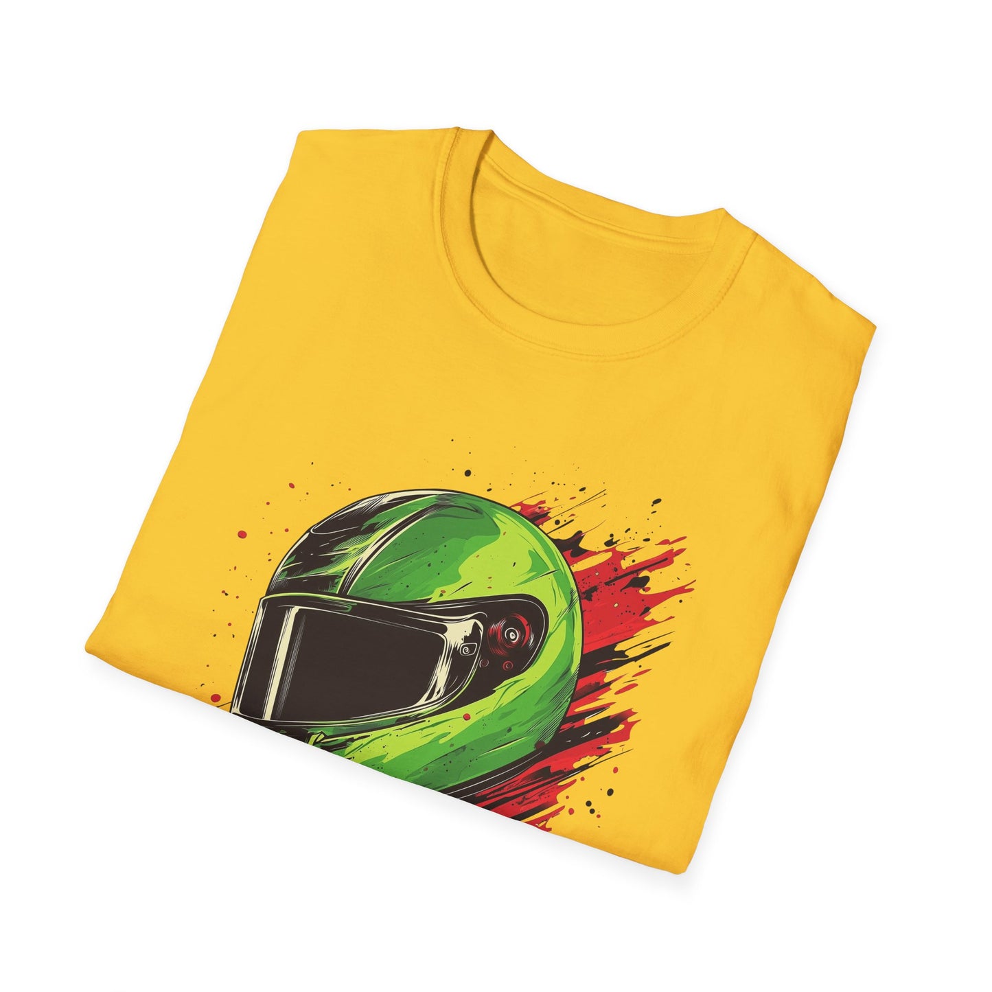 Green Racing Helmet T-Shirt