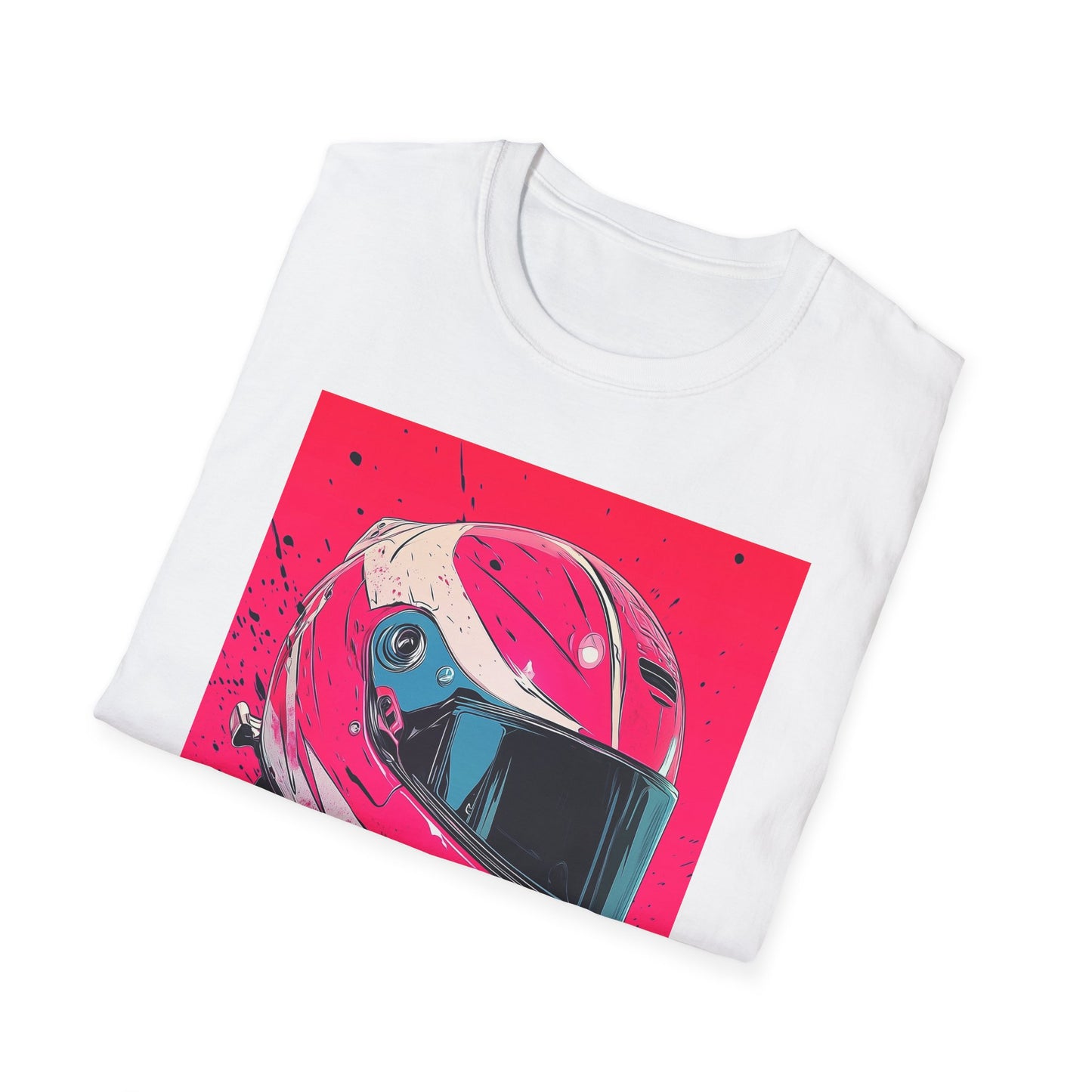 Pink Racing Helmet T-Shirt