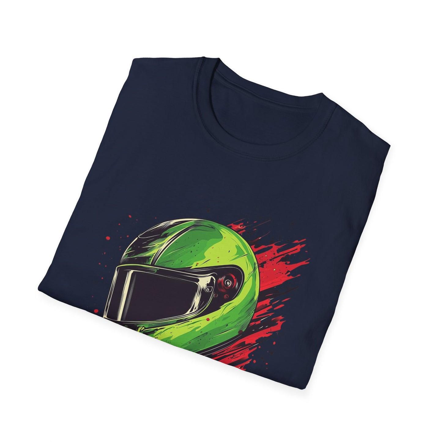 Green Racing Helmet T-Shirt