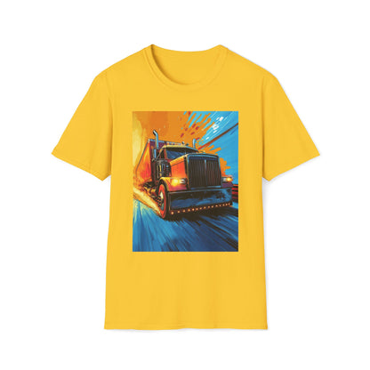 Orange Semi Truck T-Shirt