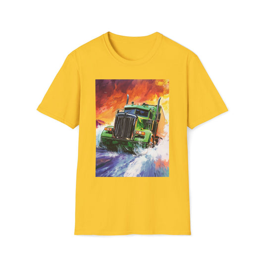 Green Semi Truck T-Shirt