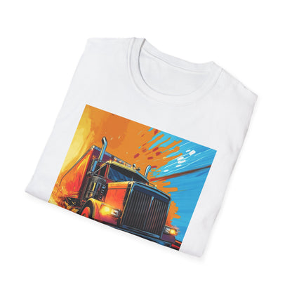 Orange Semi Truck T-Shirt