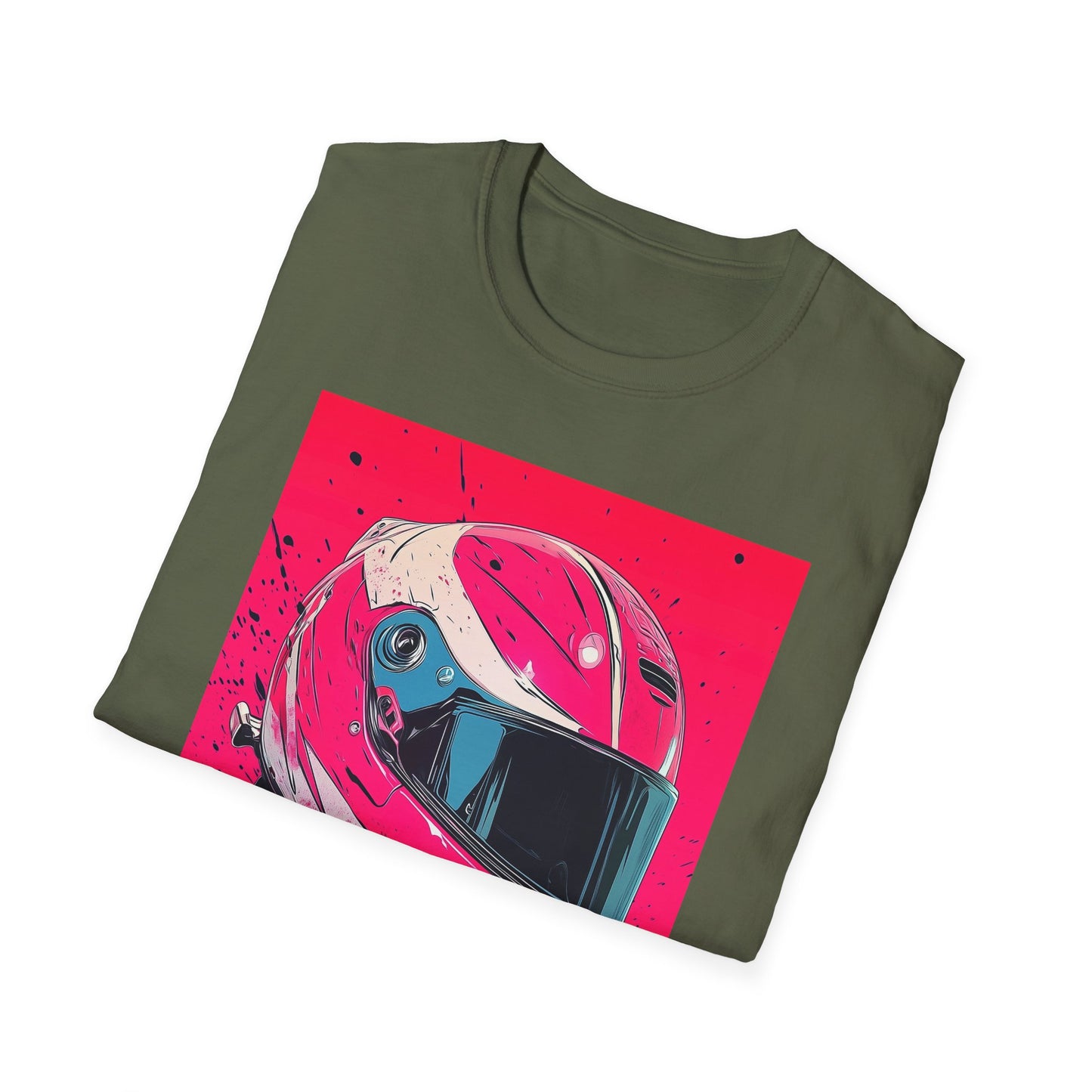 Pink Racing Helmet T-Shirt