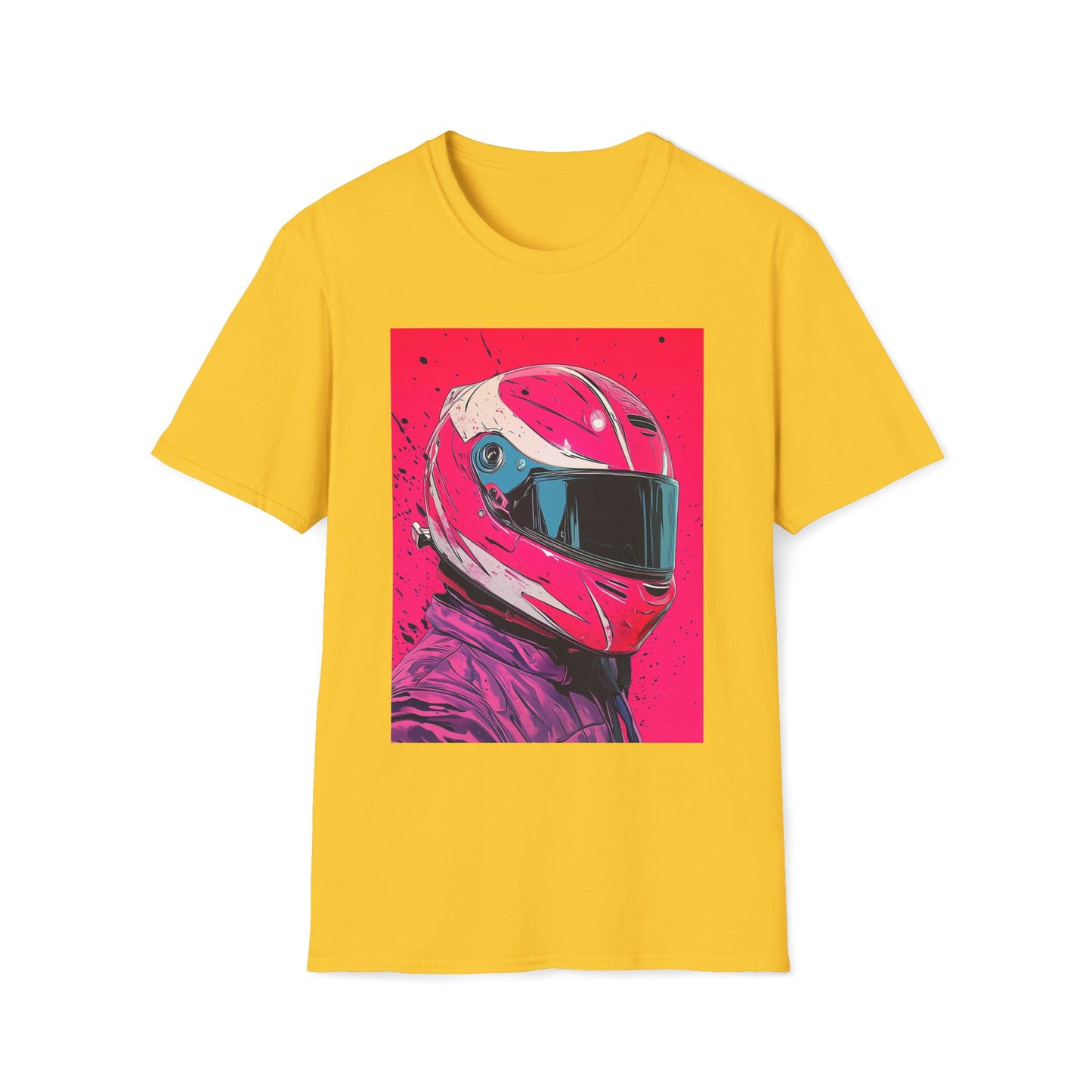 Pink Racing Helmet T-Shirt