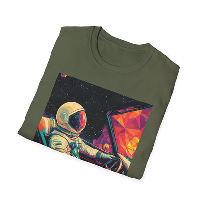 Astronaut Driving In Space T-Shirt