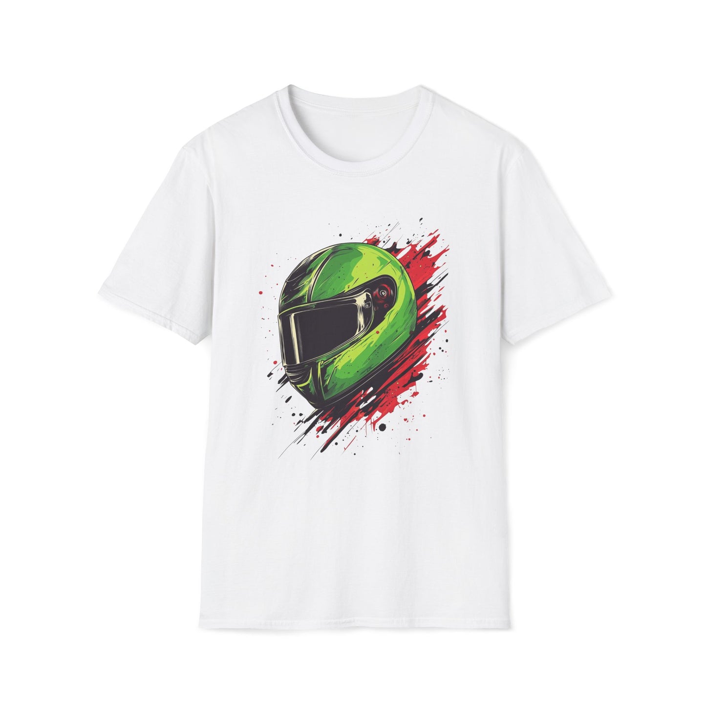 Green Racing Helmet T-Shirt