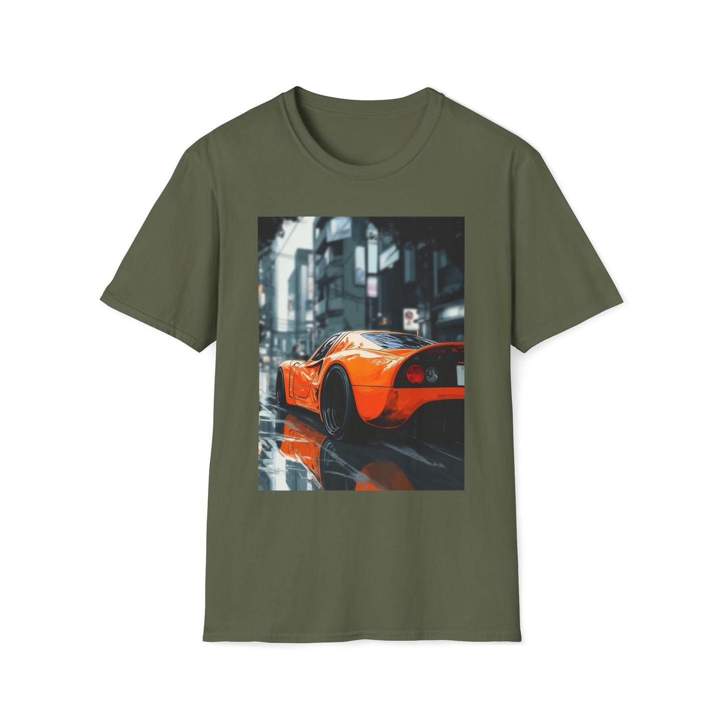 Yellow Drifting Car T-Shirt