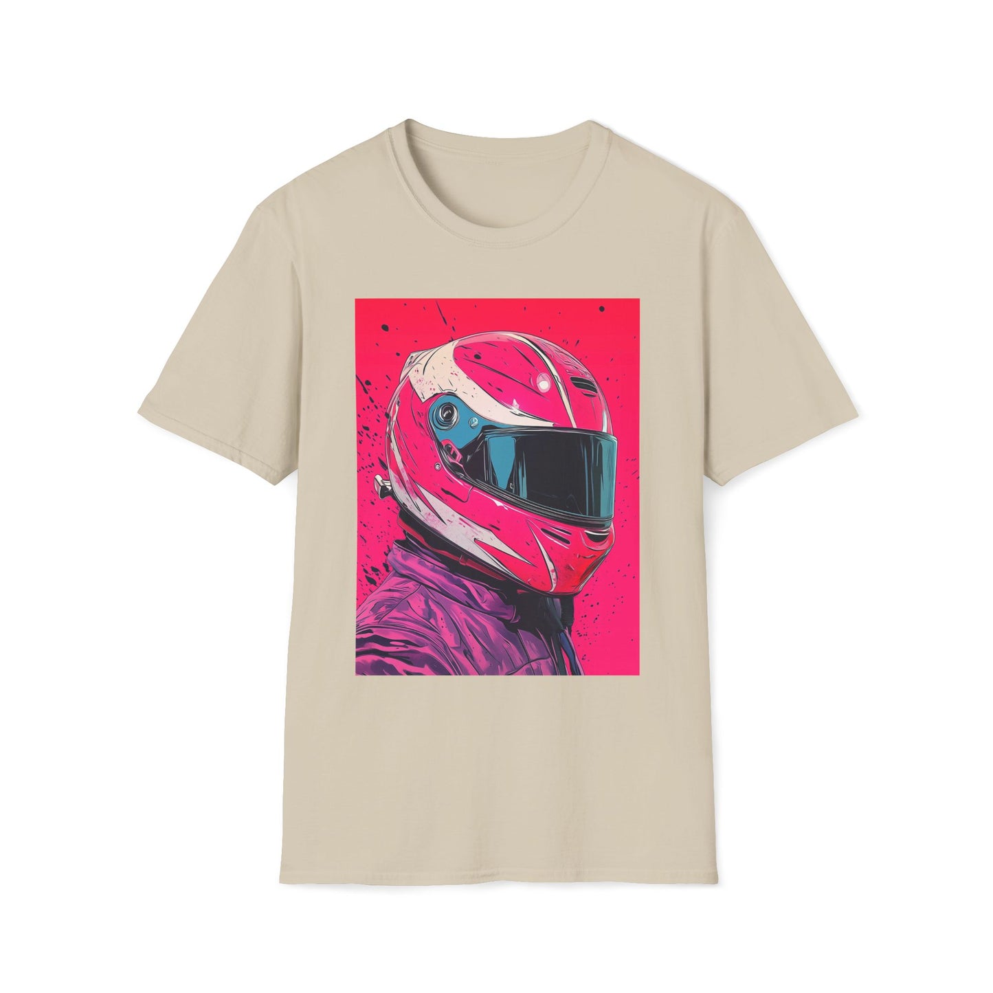 Pink Racing Helmet T-Shirt