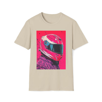 Pink Racing Helmet T-Shirt