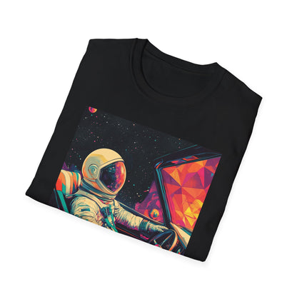 Astronaut Driving In Space T-Shirt