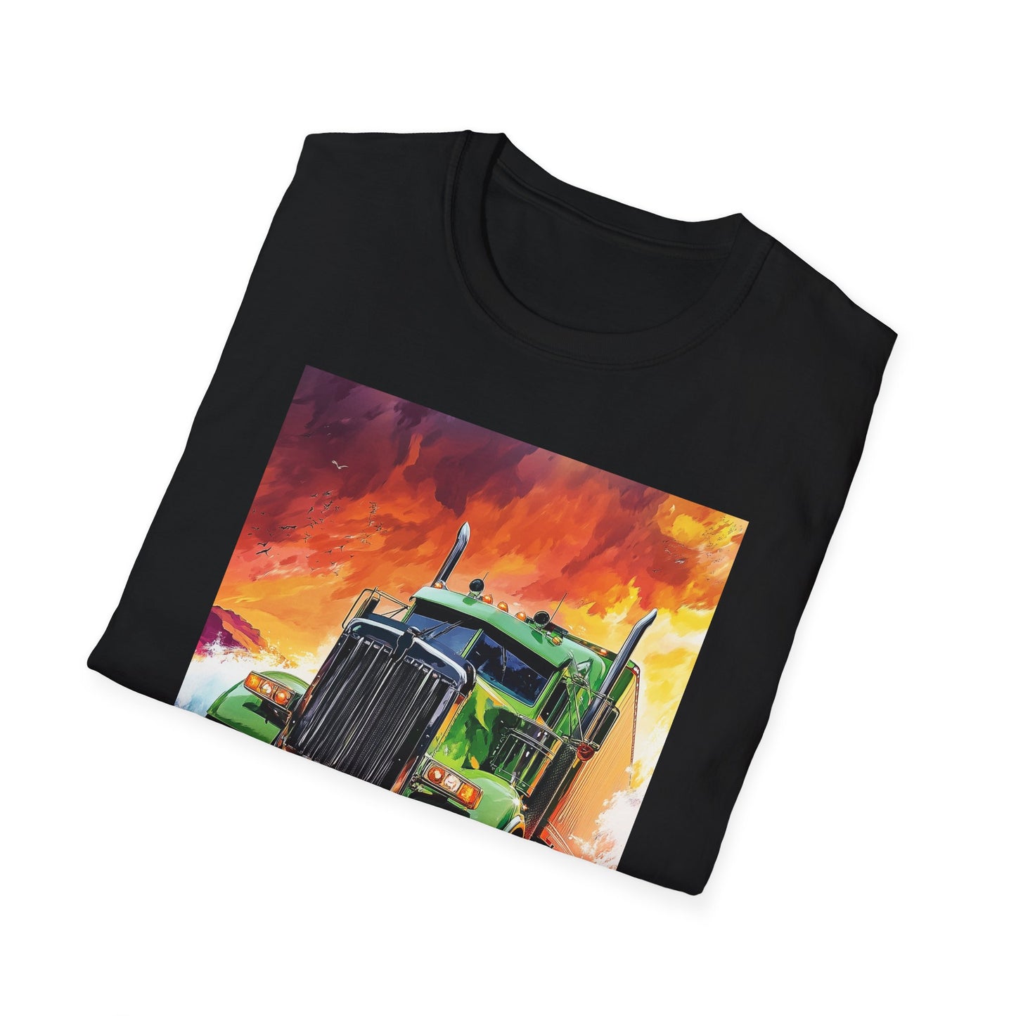 Green Semi Truck T-Shirt