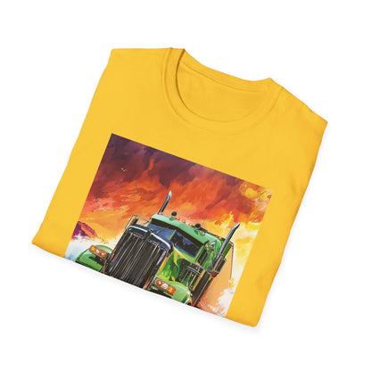 Green Semi Truck T-Shirt