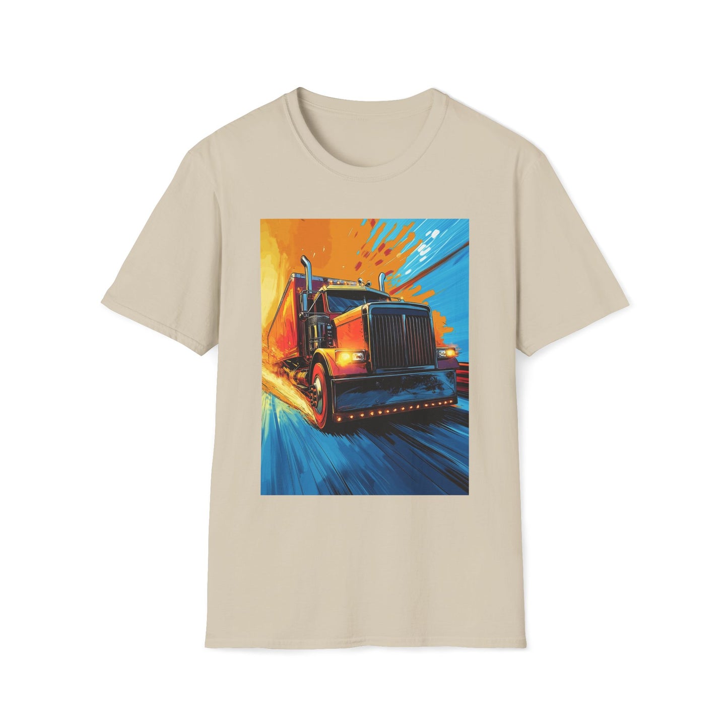 Orange Semi Truck T-Shirt