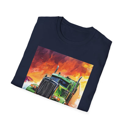 Green Semi Truck T-Shirt