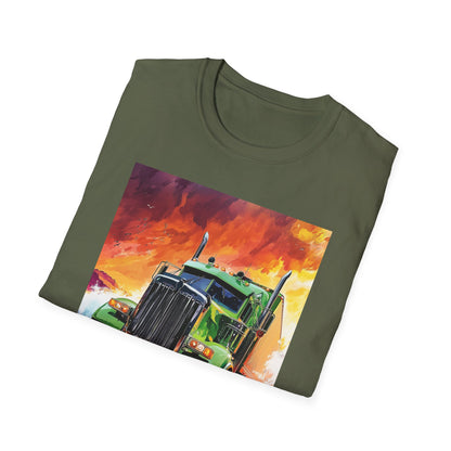 Green Semi Truck T-Shirt