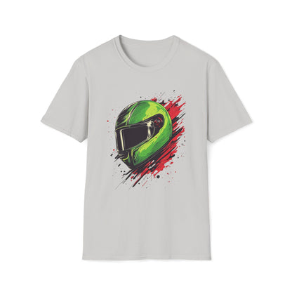 Green Racing Helmet T-Shirt