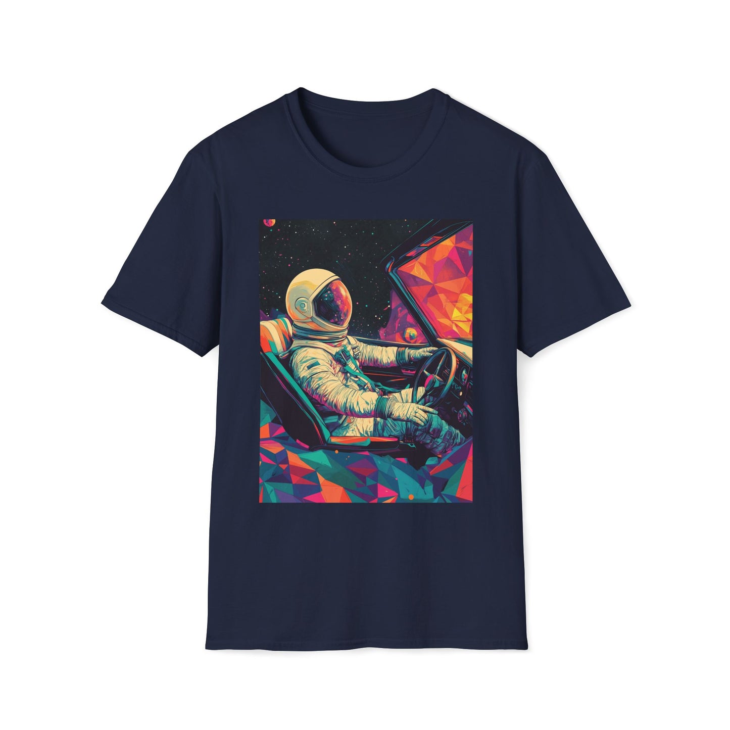 Astronaut Driving In Space T-Shirt